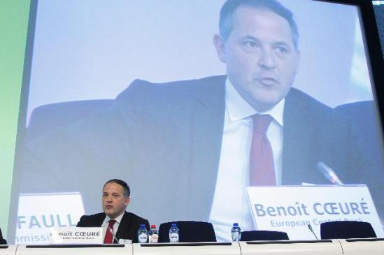Benoît Cœuré, Member of the Executive Board of the European Central Bank (ECB), participated at the conference "Financial Stability and the Single Market – The Keys to Growth in Europe". (EC Audiovisual Services).