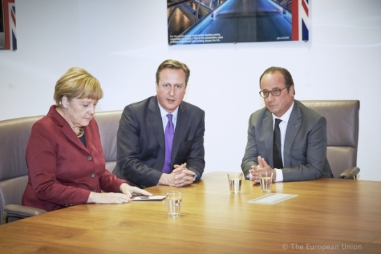 David Cameron Angela Merker Francois Hollande Brexi