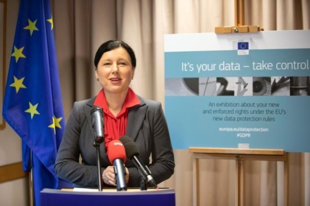 EU GDPR Commissioner Jourova 2018